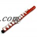 Sky Closed Hole C Flute with Lightweight Case, Cleaning Rod, Cloth, Joint Grease and Screw Driver - Wine Red Silver   